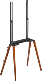 Подставка для телевизора Cactus CS-ST3644BKWN, 43-65", напольный, черный/орех