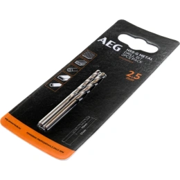 Сверло по металлу HSS-G (2 шт; 2.5х30х57 мм) AEG AAKHSSG025 4932479305