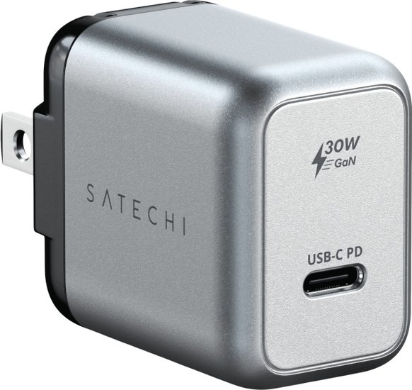 Сетевое зарядное устройство Satechi 30W USB-C GaN Wall Charger. Цвет: серый космос (ST-UC30WCM-EU)