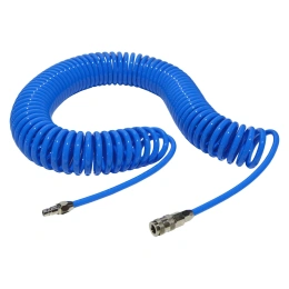 Шланг воздушный спиральный с быстросъемными соединениями 15 м; 6.5х10 мм AIST 909165100-15 00-00009032