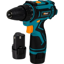 Дрель-шуруповерт Bort BAB-12x2Li-FD, 1.5Ач,  с двумя аккумуляторами [93413151]