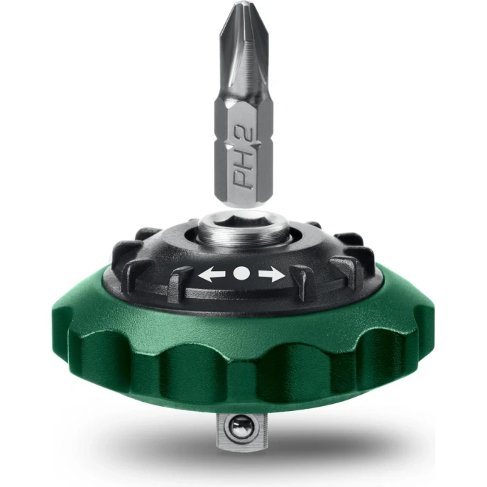 Суперкомпактная реверсивная трещотка для бит и головок KRAFTOOL Space Ratchet 25890