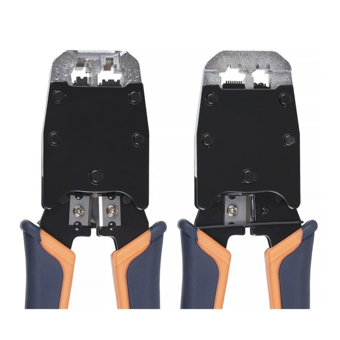 Cabeus HT-500 Инструмент обжимной для RJ-45 8р8с , RJ-11/12 6р6с, 6р4с, 6р2с , профессиональный