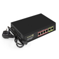 Exegate EX299022RUS Коммутатор неуправляемый ExeGate EDGS-1006D.4PoE-65W 6-портовый гигабитный UTP 10/100/1000 Base-T: 4 порта IEEE 802.3af PoE , мощность PoE: 15,4W, суммарно 65W, 2 порта RJ45 upli