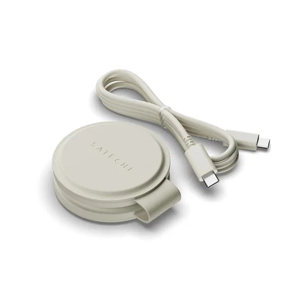 Переносное зарядное устройство Satechi Qi2 OntheGo 2-in-1 Wireless Charger. Цвет: песочный