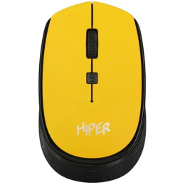 Мышь HIPER беспроводная HOMW-085 {1600dpi, желтый, USB, 4кнп}