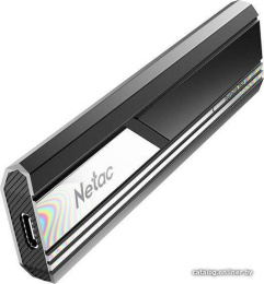 Внешний накопитель Netac ZX10 500GB NT01ZX10-500G-32BK SSD, USB 3.2 Gen2 10 Гбит/с , металл, цвет черный