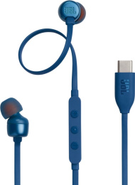 Проводные наушники JBL T310CBLU, синий
