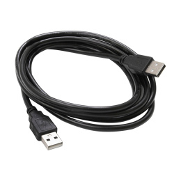 Bion Кабель удлинительный USB 2.0 AM/AM, 1.8 м, черный [BXP-CCP-USB2-AMAM-018]
