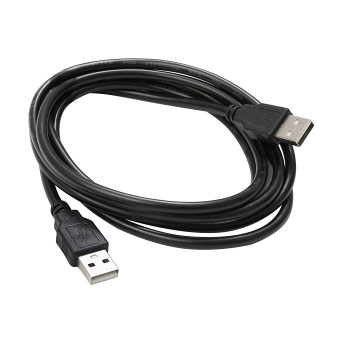 Bion Кабель удлинительный USB 2.0 AM/AM, 1.8 м, черный [BXP-CCP-USB2-AMAM-018]