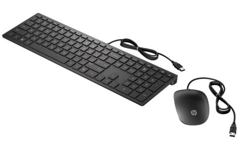 Клавиатура с мышью Keyboard and Mouse HP Pavilion Wired 400 Black cons