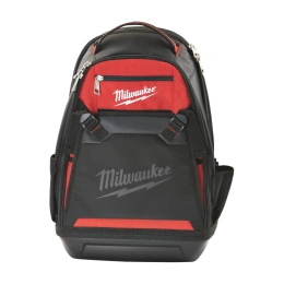 Рюкзак Milwaukee Jobsite Backpack (48228200) (для инструмента, 35 карманов, нейлон 1680D, застежка на липучке, лямки для транспортировки, карман для безопасного хранения ноутбука, наплечный ремень: 2 лямки, черный)