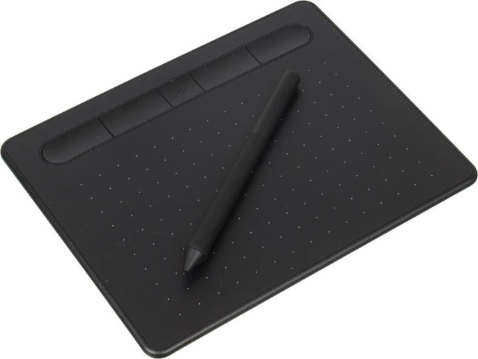 Графический планшет Wacom Intuos S CTL-4100WLK-N, A6,  черный