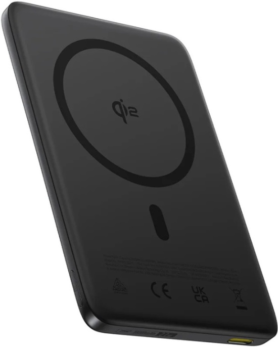 Внешний аккумулятор Baseus E0027201 PicoGo AM41 Ultra-Slim Qi2 Magnetic Power Bank 10000mAh 27W Cosmic Black PPKPC-1027G емкость: 10000 mAh 37 Wh , максимальная мощность: до 27