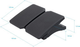 Подставка для ног Бюрократ Active,  поддержка ног