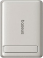 Внешний аккумулятор Baseus P10081907853-00 PicoGo AM31 Qi2 Ultra-Mini Magnetic Power Bank with Kickstand 5000mAh 20W Natural Titanium PPKPC-0520S емкость: 5000 mAh 18.5 Wh , максимальная мощность