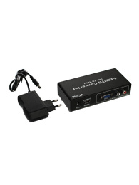Конвертер VCOM DD491 VGA to HDMI Converter VGA 15F +2xRCA-- HDMI 19F + б.п. УЦЕНКА НЕТ Б.П.
