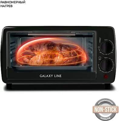 Мини-печь Galaxy Line GL 2625 8л. 1000Вт черный