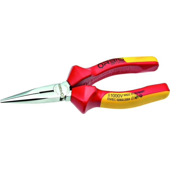 Плоскокруглогубцы VDE с режущей кромкой L 200мм 1000V OrbisWill 15-200/44RV
