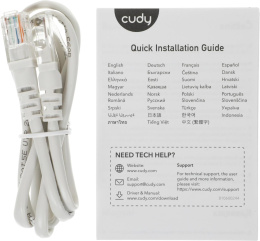 Бесшовный Mesh роутер Cudy M3000 M3000 3-PACK WHITE AX3000 100/1000/2500BASE-T белый упак.:3шт (M3000(3-PACK) WHITE)