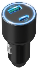 Автомобильное зарядное устройство Wiiix UCC-7-2-10, USB + USB type-C, 18Вт, 3.25A, черный