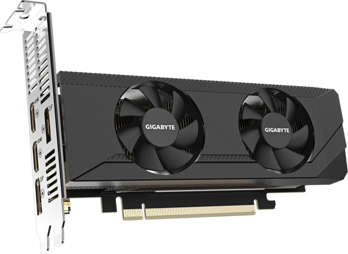 Видеокарта GIGABYTE NVIDIA  GeForce RTX 3050 GV-N3050OC-6GL 6ГБ GDDR6, Low Profile,  OC,  Ret