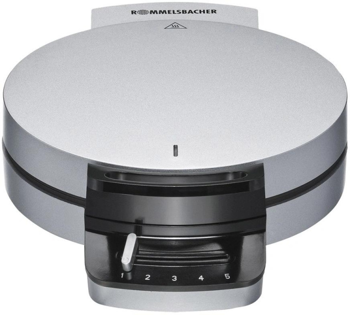 Вафельница Rommelsbacher WA 750 750Вт серебристый