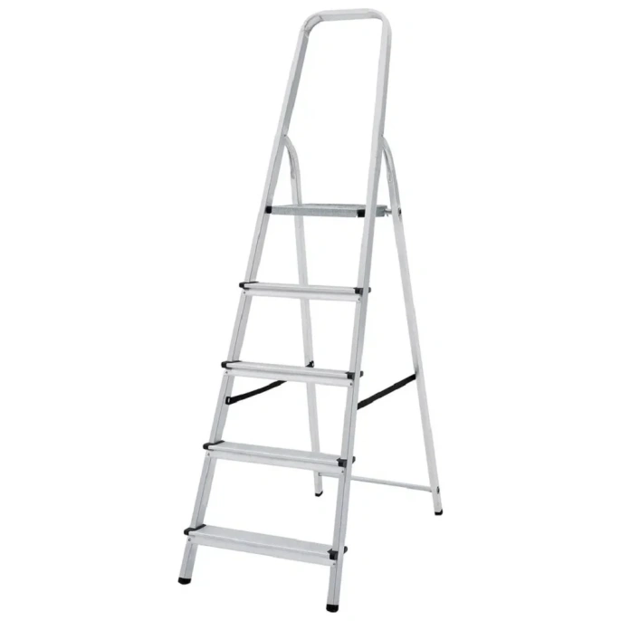 Стремянка алюминиевая 5 ступеней KROFT 603005