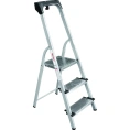 Стальная стремянка с алюминиевыми ступенями 130 мм и органайзером Новая Высота 1x3 1138103