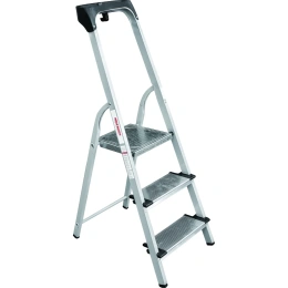 Стальная стремянка с алюминиевыми ступенями 130 мм и органайзером Новая Высота 1x3 1138103