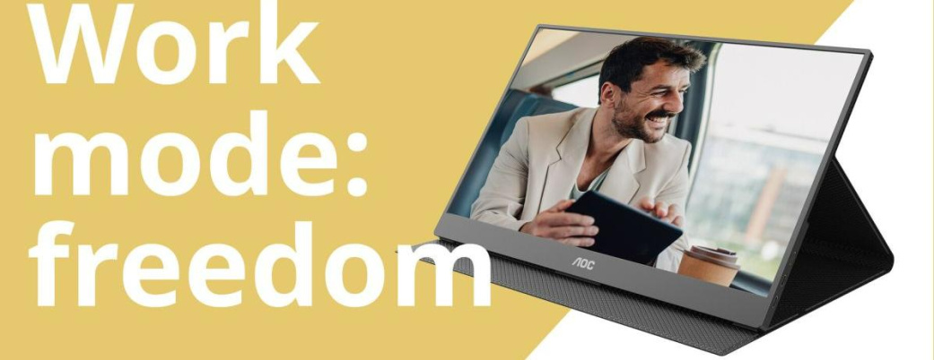 AOC выпустила лёгкий портативный монитор 16T20E2 [ФОТО]