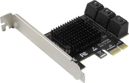 Контроллер ExeGate EXE-516 PCI-E x4 v3.0, SATA3 6Gb/s, 6 int, ASMedia Chipset ASM1166 EX296207RUS