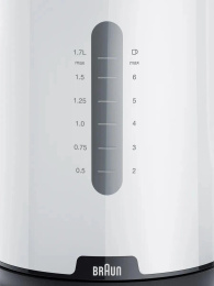 Чайник электрический Braun WK1100WH, 1.7л, пластик