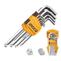 Набор шестигранников с шаром INGCO Long 1,5-10 мм. INDUSTRIAL HHK12091
