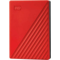 4ТБ Внешний диск HDD  WD My Passport WDBPKJ0040BRD-WESN, USB 3.2 Gen 1, красный