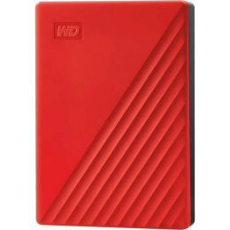 4ТБ Внешний диск HDD  WD My Passport WDBPKJ0040BRD-WESN, USB 3.2 Gen 1, красный
