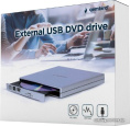 Внешний DVD-привод Gembird DVD-USB-02-SV с интерфейсом USB 2.0 пластик, серебро
