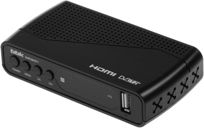 Ресивер DVB-T2 BBK SMP028HDT2,  черный
