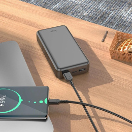 Мобильный аккумулятор Hoco J100A 20000mAh 2.1A 2xUSB-A черный 28547230
