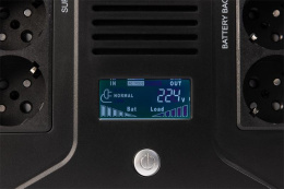 ИБП SMARTWATT UPS SAFE PRO LCD 800 линейно-интерактивный, 800/480 ВА/Вт, напольный/настенный, LCD дисплей, Schuko CEE7/4 - 8 шт. 4 шт. с резервным питанием, 4 шт. - сетевой фильтр