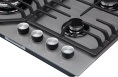 Газовая варочная панель SCHAUB LORENZ SLK GG6018,  4 конфорки,  закаленное стекло,  серый