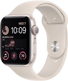 Смарт-часы Apple Watch SE 2024 A2723 44мм OLED корп.сияющая звезда Sport Band рем.сияющая звезда разм.брасл.:140-190мм MXEU3LL/A