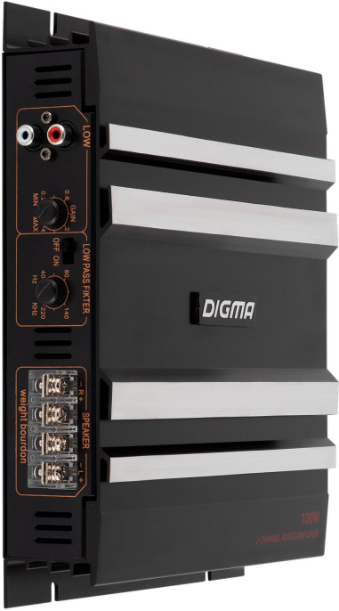 Усилитель автомобильный DIGMA DCP-200,  черный