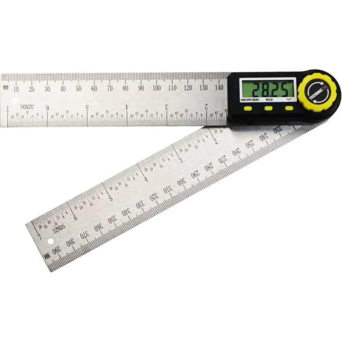 Электронный угломер TECHNICOM длина 200 мм, 0-360°, ЖК дисплей TC-AR20