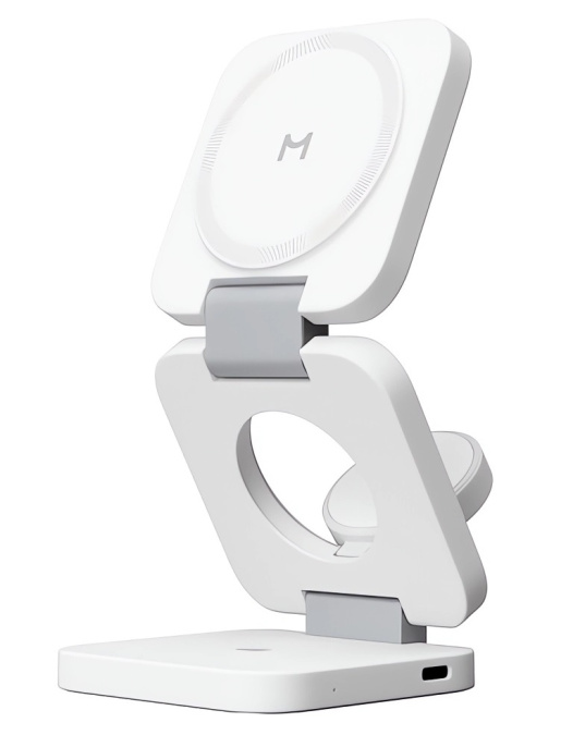 Беспроводное зарядное устройство Magssory Flex WCH013 Белый WCH013w 3 в 1, 5V/3А, 9V/2А, 9V/3A, 22 Вт, Qi, PD, QC