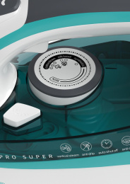 Утюг Candy CI-103,  с паровым ударом,  2400Вт,  с автоотключением,  бирюзовый