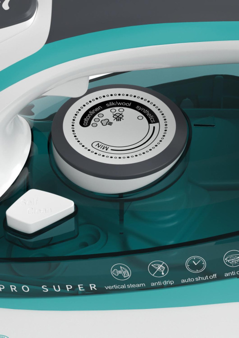 Утюг Candy CI-103,  с паровым ударом,  2400Вт,  с автоотключением,  бирюзовый