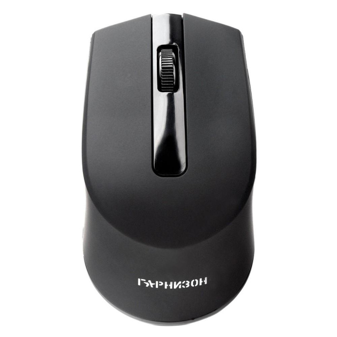 Гарнизон Мышь беспров. GMW-470, черный, 1000 DPI, 3 кн.+ колесо-кнопка