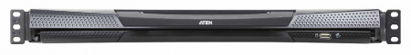KVM консоль ATEN KL1108VN-AXA-RG, электрон., KVM, 1 local user USB/VGA/DVI-D консоль LCD 19"+32 IP user 8 cpu PS2/USB/Sun+VGA /RS232, без модулей, 1920x1200 60Hz 50м/IP , 1U 19", исп.спец.модули и UTP, OSD, не каскад., [ATEN KL1108VN-AXA-RG]