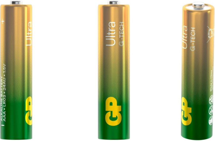 AAA Батарейка GP Ultra Alkaline 24AUA21-2CRSBC2,  2 шт.